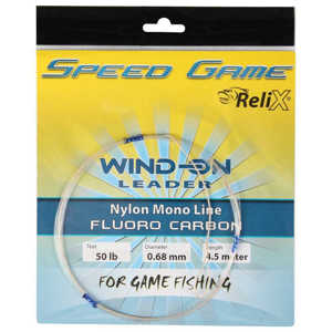 Bild på Relix Speed Game Wind-on Leader - Fluorocarbon 50lb / 0.68mm (4,5 meter)