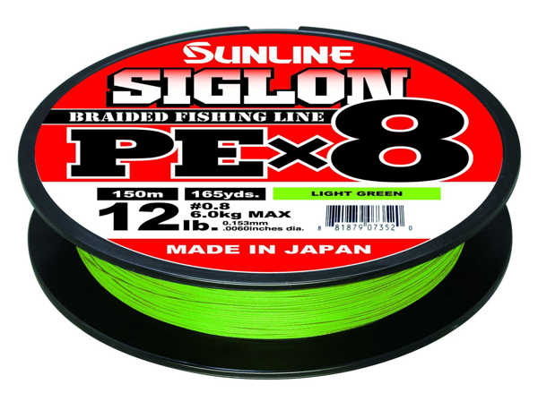 Bild på Sunline Siglon PE X8 Braid Light Green 150m
