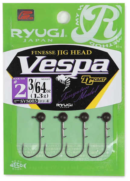 Bild på Ryugi Finesse Jig Head Vespa Tungsten 1,3g #3 (4 pack)