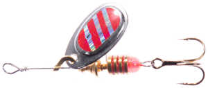 Bild på Mikado Spinnare Blaster 4g Silver Red Stripes Holo
