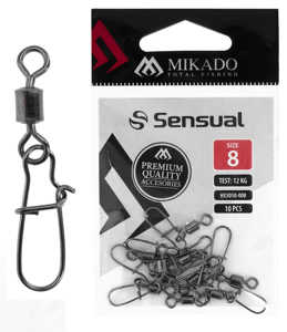 Bild på Mikado Sensual Roller Swivel Fastlock Snap (5-10 pack) #10 / 11kg (10 pack)