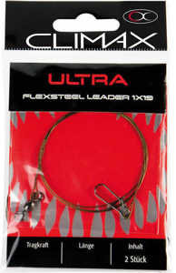 Bild på Climax Ultra Flexsteel Leader 1x19 60cm (2 pack) 5kg