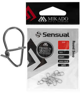 Bild på Mikado Sensual Round Snap Nickel (10 pack) XL (13mm/16,0kg)