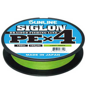 Bild på Sunline Siglon PE X4 Braid Light Green 150m 0,209mm / 11,0kg